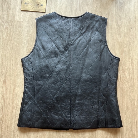 NWT MixIt Genuine Leather Vest - Picture 3 of 3